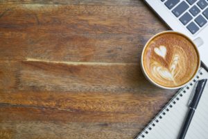 Coffee on desk - small business covid19 changes