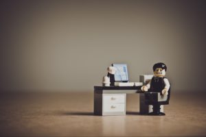 Tracking Behaviour - Lego Man at Desk